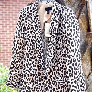 💫 SALE 💫 J CREW Leopard Print Jacket S ‼️NWT‼️